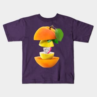 Apricot Lemon Dragon Fruit Gifts Vegetarian Kids T-Shirt